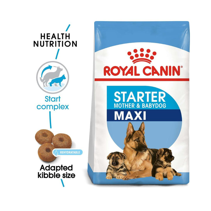 Royal Canin Maxi Starter Mother & Babydog Dry Food Complete feed for dogs 26 to 44 kg and her puppies: Mother at the end of gestation and during lactation puppies up to 2 months old 2.