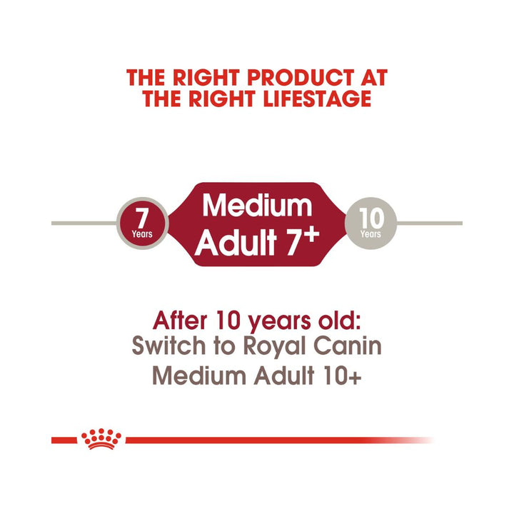 Royal Canin Medium Adult 7+ Dog Dry food For mature medium breed dogs 11 to 25 kg Over 7 years old 3.