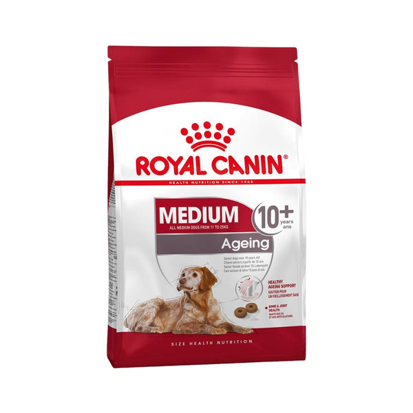 Royal Canin Medium Ageing 10+ Dog Dry Food - Front Bag 