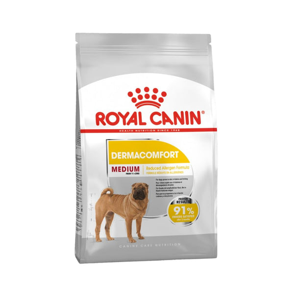 Royal Canin Medium Dermacomfort Dog Dry Food - Front Bag