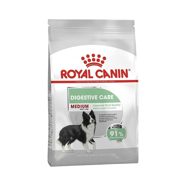 Royal Canin Medium Digestive Care Dog Dry Food Complete feed for dogs - Adult and mature medium breed dogs (from 11 to 25 kg) - Over 12 months old - Dogs prone to digestive sensitivity.