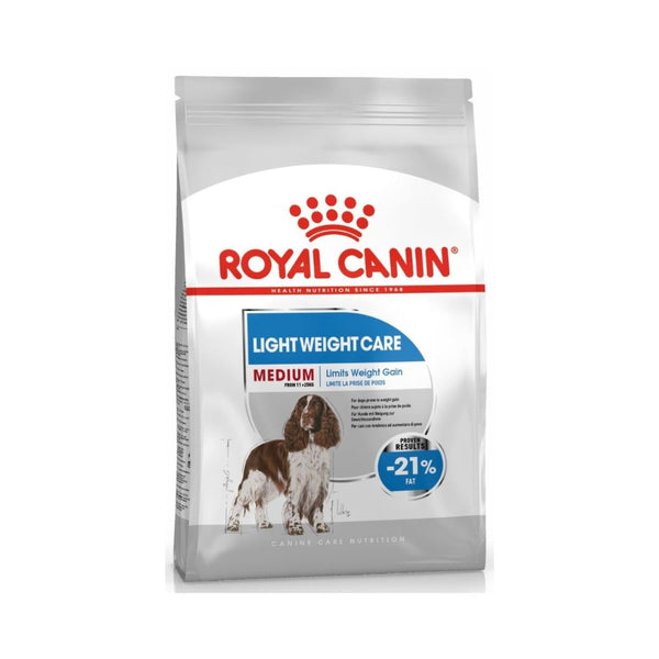 Royal Canin Medium Light Weight Care Dog Dry Food - Front Bag 