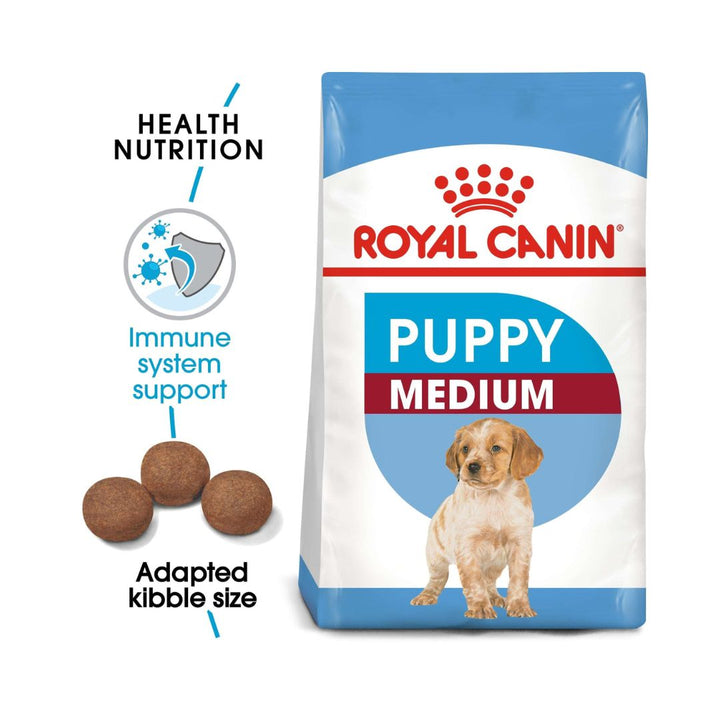 Royal Canin Medium Puppy Dry Food Complete For medium breed puppies 11 to 25 kg Up to 12 months old 2.