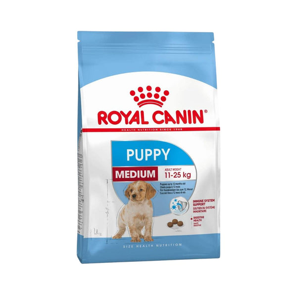 Royal Canin Medium Puppy Dry Food - Front Bag 