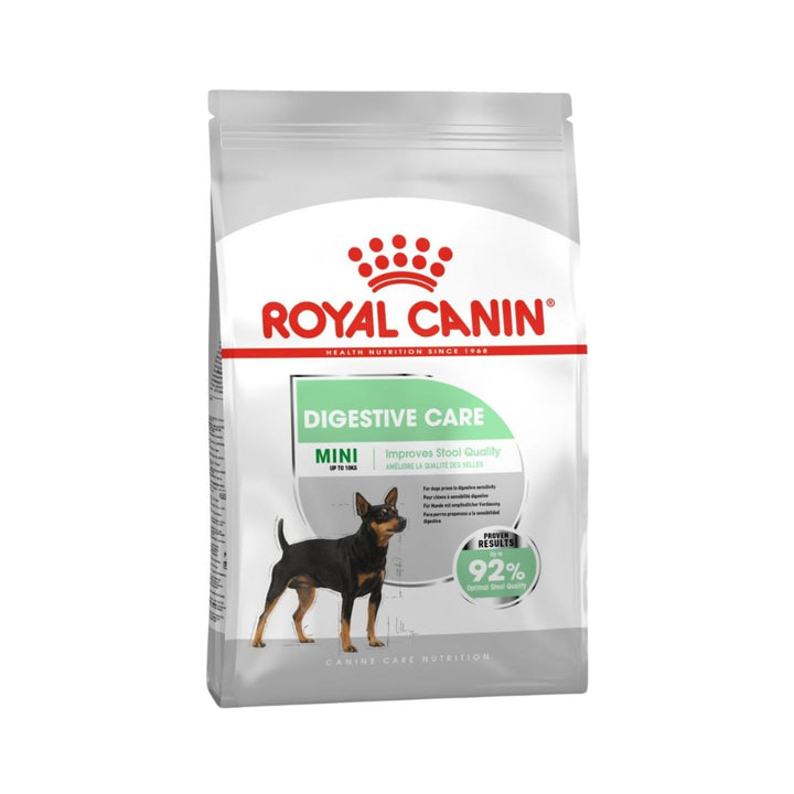 Choose ROYAL CANIN® Mini Digestive Care Dog Dry Food to provide your small-breed dog with a precise and effective solution for digestive sensitivity, promoting optimal digestive health and overall well-being.