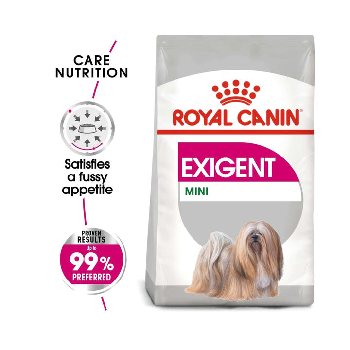 Royal Canin Mini Exigent Dog, Dry Food Complete, feed adult and mature small breed dogs from 1 to 10 kg Over 10 months old, Dogs with fussy appetites 2.