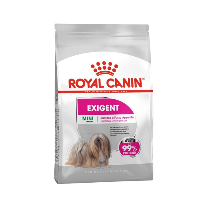 Royal Canin Mini Exigent Dog, Dry Food Complete, feed adult and mature small breed dogs from 1 to 10 kg Over 10 months old, Dogs with fussy appetites.