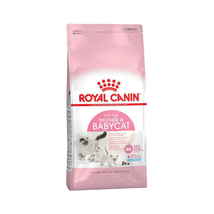 Royal Canin Mother & Babycat Dry Cat Food Complete feed for cats - Especially for the queen and her kittens, 1st age kittens (from 1 to 4 months old) during weaning.