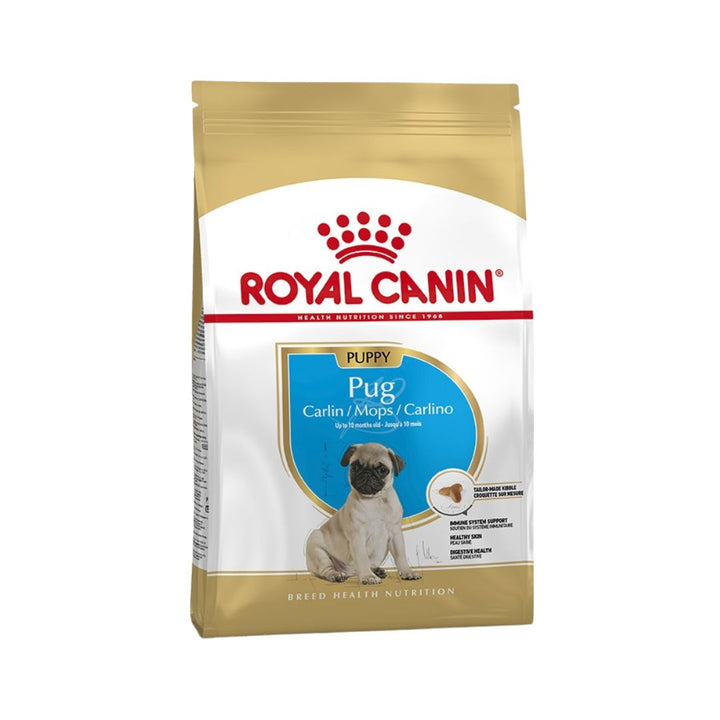 Ensure your Pug puppy gets the best start in life with ROYAL CANIN® Pug Puppy Dry Dog Food, which offers tailored nutrition for their growth and well-being.