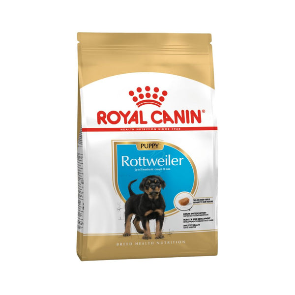 Royal Canin Rottweiler Puppy Dry Food - Front Bag 