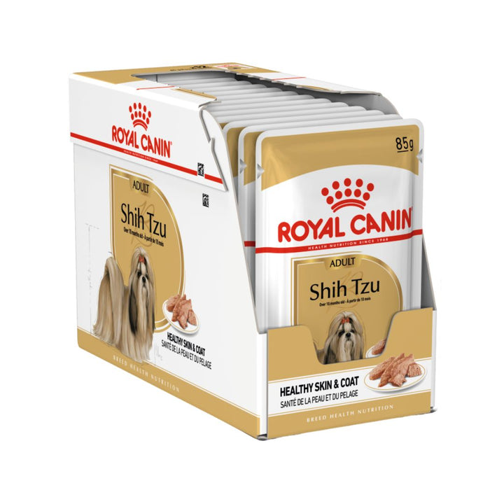 Royal Canin Shih Tzu Dog Wet Food Complete feed for dogs, Specially for adult and mature Shih Tzus dogs Over 10 months old (loaf) 2.