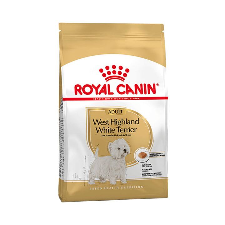 Royal Canin West Highland Terrier Adult Dog Dry Food - Front bag 