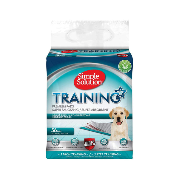 Simple Solution Premium Dog and Puppy Training Pads, Pack of 56 Petz.ae