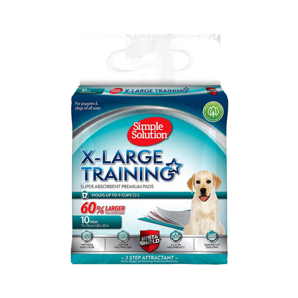 Simple Solution Premium Dog and Puppy Training Pads, XL Pack of 10 Petz.ae