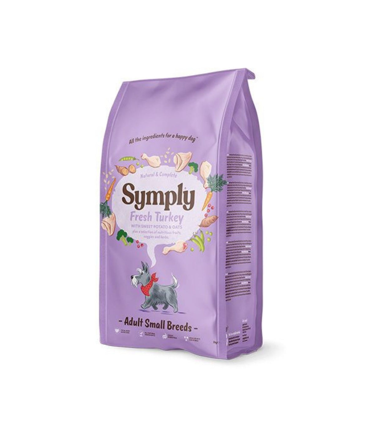 Symply Fresh Turkey Adult Small Breeds Dry Dog 2kg Petz.ae