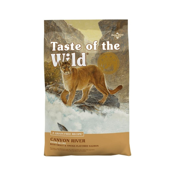 Taste Of The Wild Canyon River with Trout & Smoked Salmon Cat Dry Food can be good for cats with allergies or sensitivities. Packed vegetables and fruits.