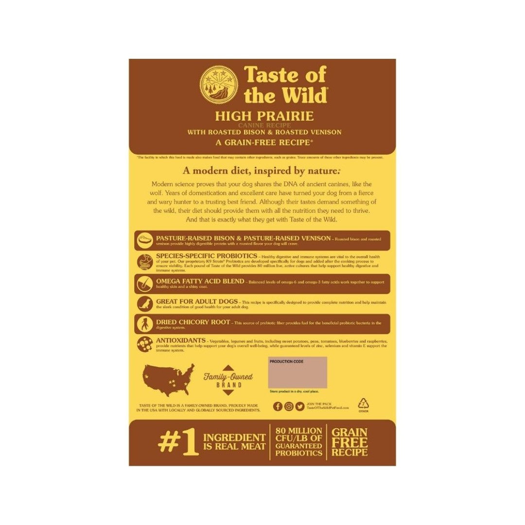Taste of the Wild High Prairie with Roasted Bison & Venison Dog Dry Food - product image 2