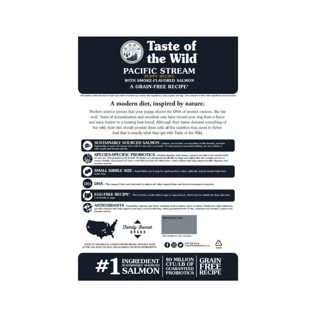 Taste of the Wild Pacific Stream Puppy with Smoke-Flavored Salmon Puppy Dog Dry Food - product image 2