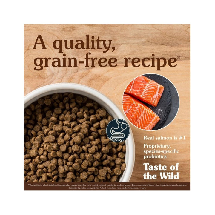 Taste Of The Wild Pacific Stream Smoke Salmon Puppy Dry Food provides high-quality protein and omega fatty acids to support your dog's healthy skin 3.