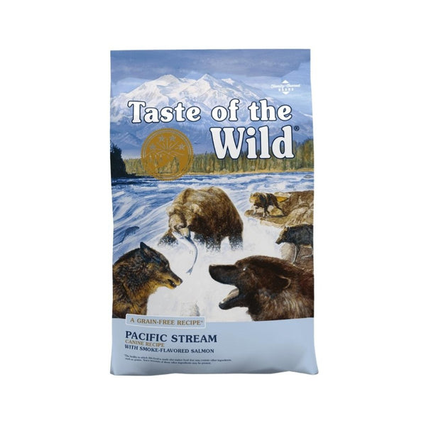 Taste Of The Wild Pacific Stream Smoked Salmon Dog Dry Food This egg-free recipe gets all its animal protein from fish, meaning that it’s rich in the omega fatty acids that help keep skin healthy and fur smooth and shiny, and it may be a good option for dogs with food sensitivities