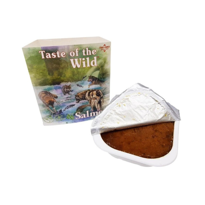 Taste Of The Wild salmon with fruit and vegetable, wet dog food, salmon, and Herring with Fruit and Vegetables. Complete pet food for adult dogs 2.