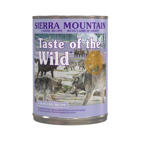 Taste Of The Wild Sierra Mountain Roasted Lamb Dog Wet Food A great-tasting complement to the dry Taste of the Wild formulas, which dog loves.