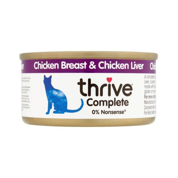 Thrive Complete Chicken & Liver Cat Wet Food Made with Chicken and Chicken Liver – the only source of protein.