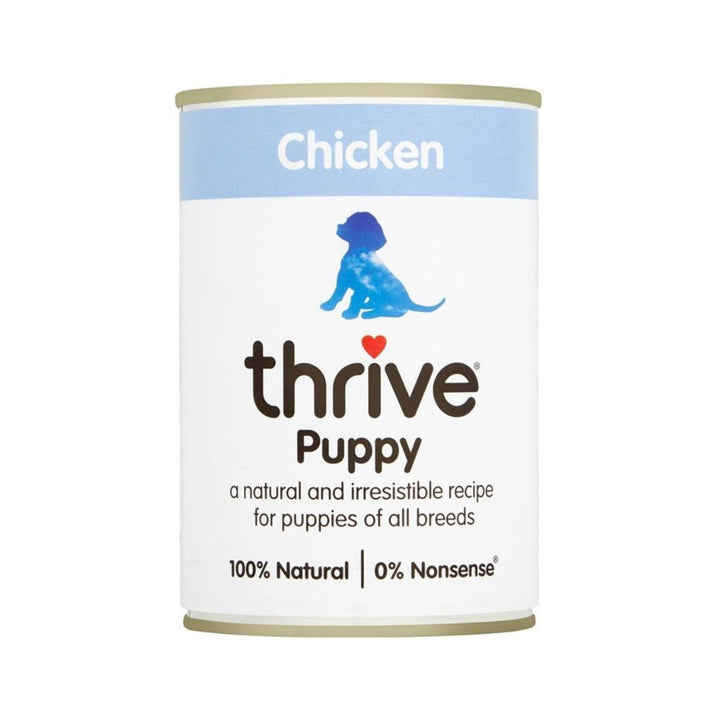 Thrive Complete Chicken Puppy Wet Food is Made with freshly prepared Venison, the only source of protein.
