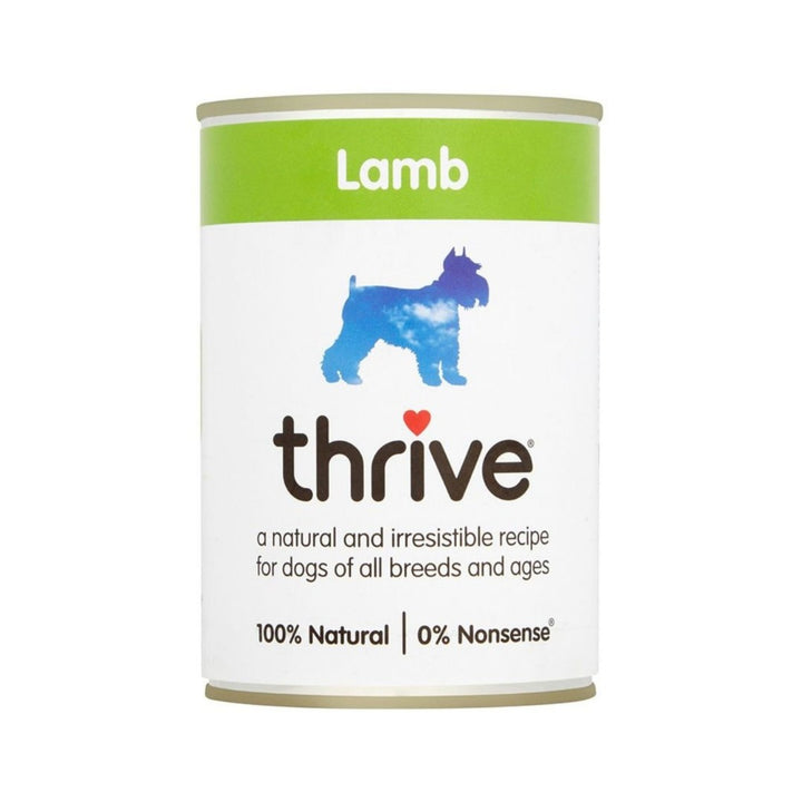 Thrive Complete Lamb Dog Wet Food is Made with freshly prepared Lamb– the only source of protein.