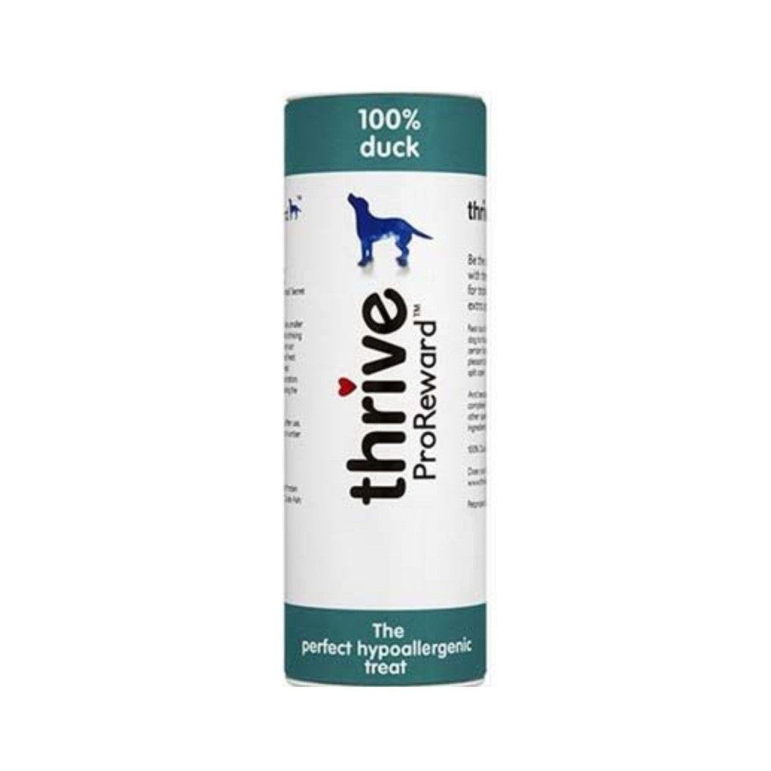 Thrive Dog Rewards Duck Dog Training Treats - Air-Dried 100% Duck Fillet for Dogs