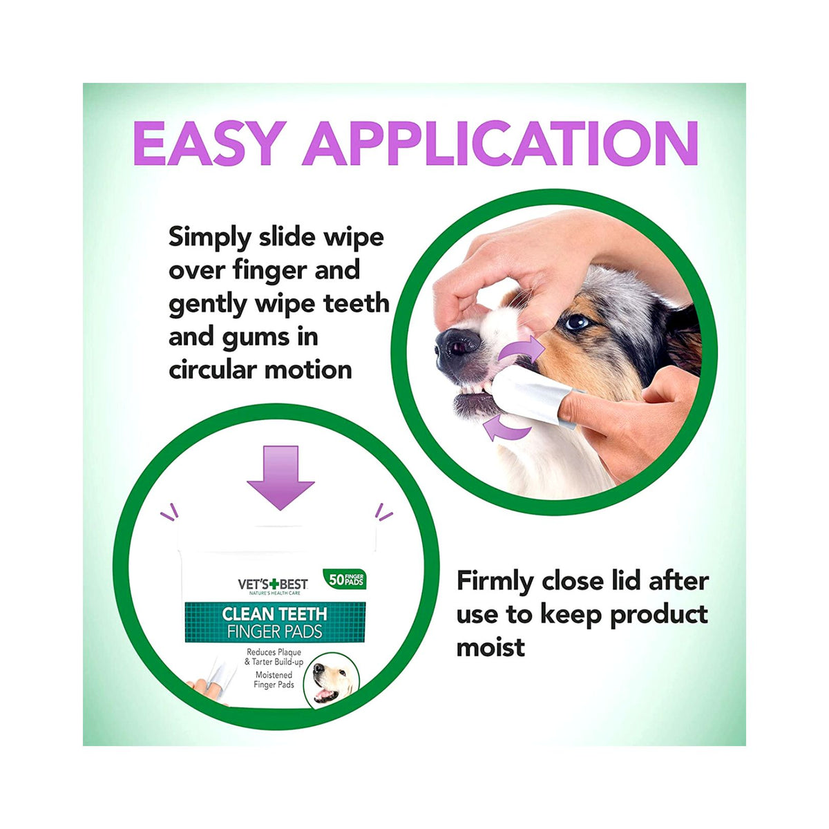 Vet's Best Clean Teeth Finger Pads for Dogs - product image 3
