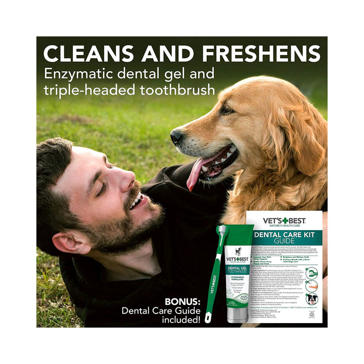 Vet's Best Complete Enzymatic Dental Care Kit For Dogs Petz.ae Dubai