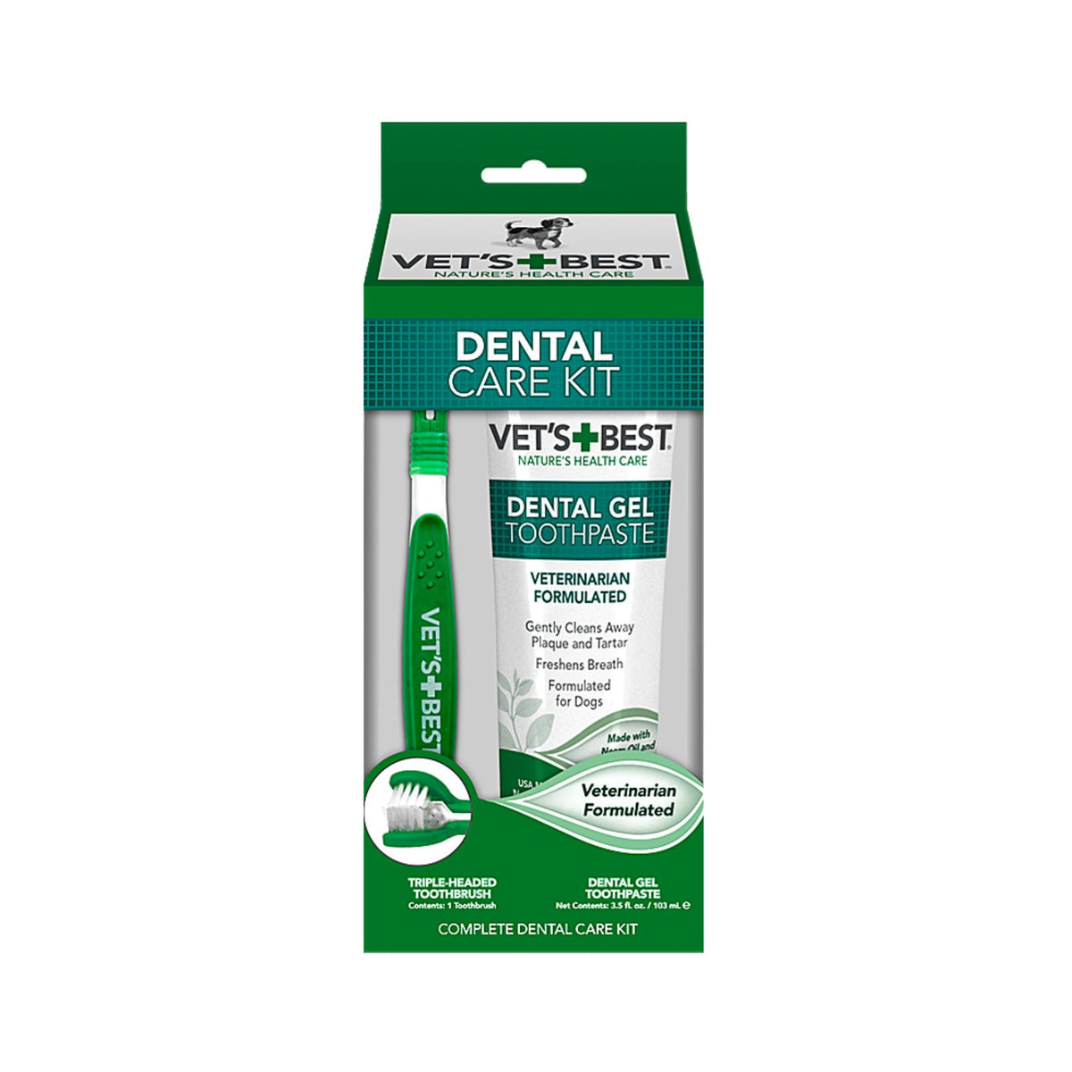 Vet's Best Complete Enzymatic Dental Care Kit for Dogs