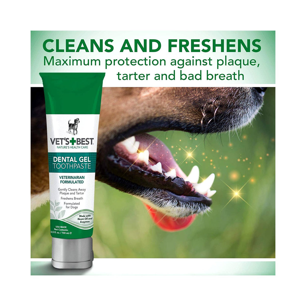 Vet's Best Dog Dental Gel with Silicone Finger Brush - product image 3