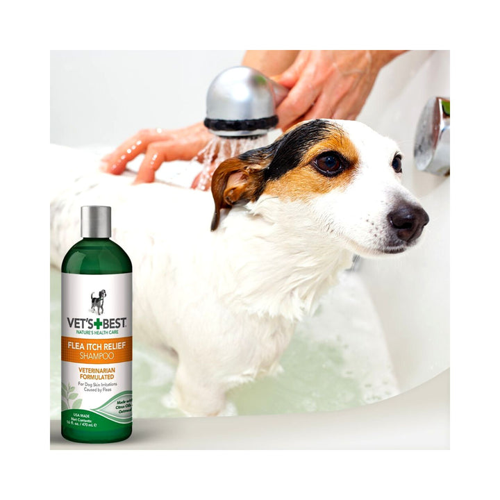 Vet's Best Flea Itch Relief Dog Shampoo 16oz Petz.ae Front  ads