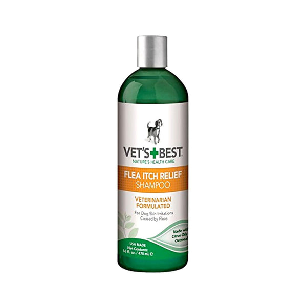 Vet's Best Flea Itch Relief Dog Shampoo 16oz Petz.ae Front 
