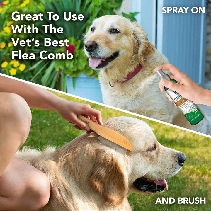 Vet’s Best Flea and Tick Home Dog Treatment Spray 8oz Petz.ae Front Ad2