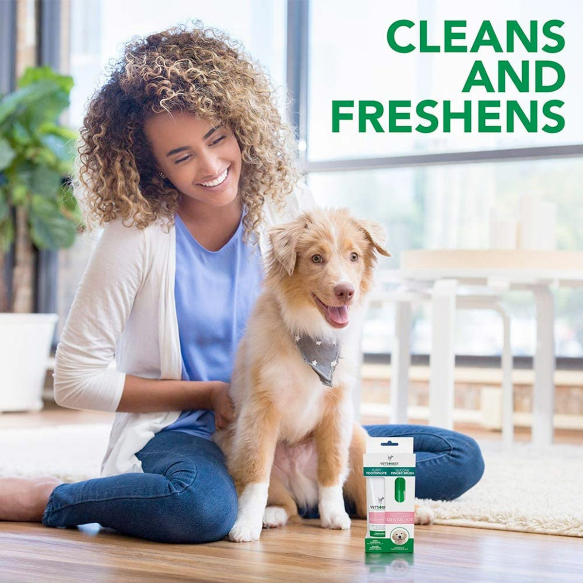 Vet's Best Puppy Toothpaste With Silicone Finger Brush - product image 3