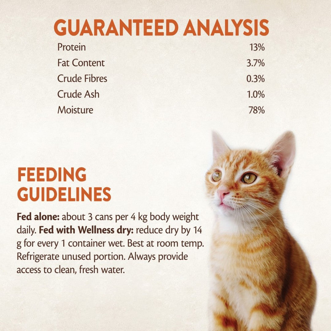 Wellness CORE Signature Selects Flaked Skipjack Tuna with Shrimp Entree Cat Wet Food in Broth are complete and balanced meals that naturally deliver protein 8.