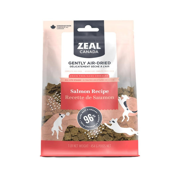 Zeal Gently Air-Dried Salmon Dog Dry Food The Nutrition of Raw. The Simplicity of Dry Salmon for Dogs. 