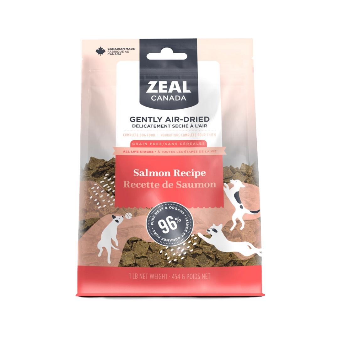 Zeal Canada Air-Dried Salmon Dog Dry Food - front packaging