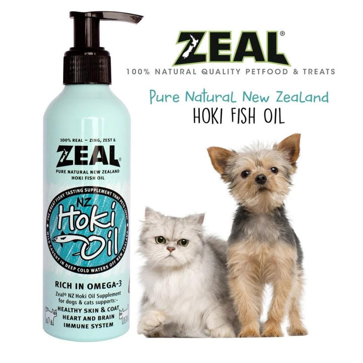 Zeal Natural Hoki Fish Oil Supplement For Cats & Dogs 225ml Petz.ae UAE