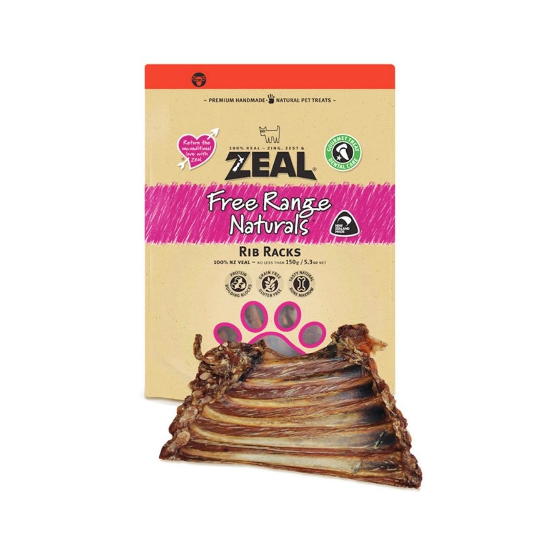 Zeal Rib Racks Dog Treats - front packaging