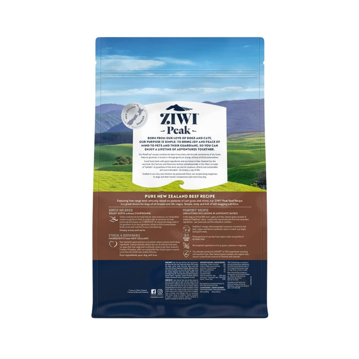 Ziwi Peak Air-Dried Beef Dog Dry Food A complete and balanced PeakPrey® recipe for any life stage, from puppies to seniors Back.