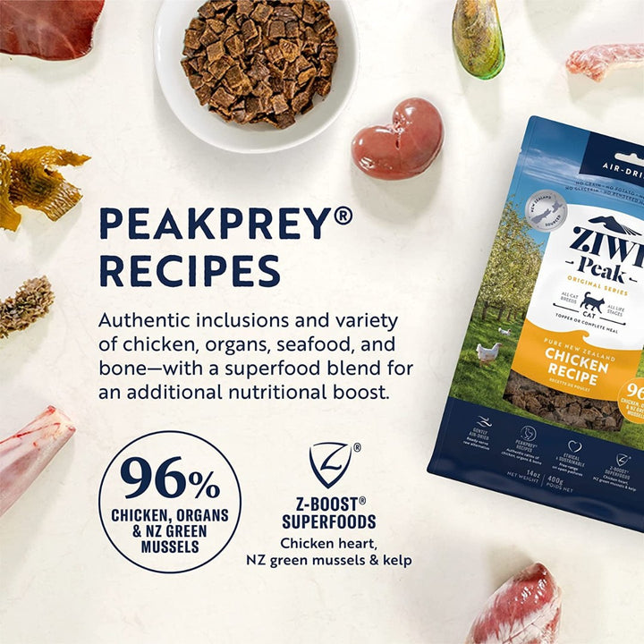 ZIWI® Peak free-range chickens Cat Dry Food are ethically raised with room to explore and access to forage New Zealand’s lush pastures Ad.
