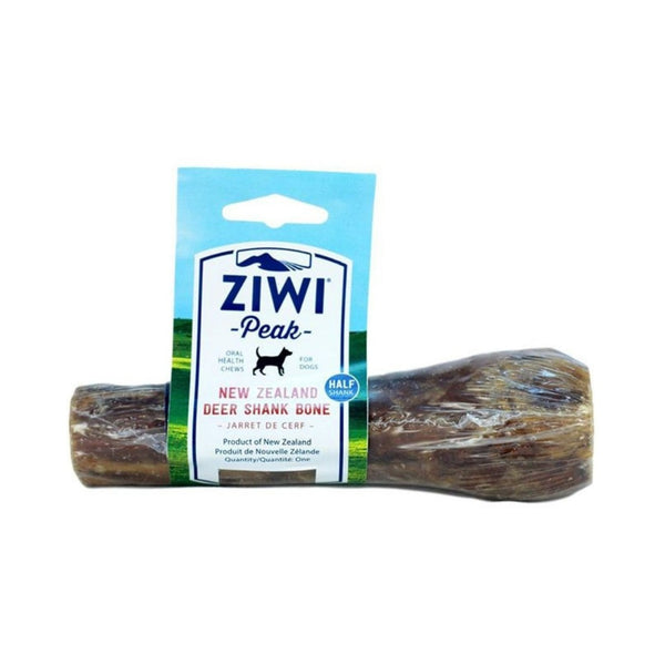 Ziwi Peak Deer Shank Bone Dog Treats, from New Zealand deer, raised on grass-fed farms.  They’re great for oral health and long-lasting, and dogs go crazy for them.