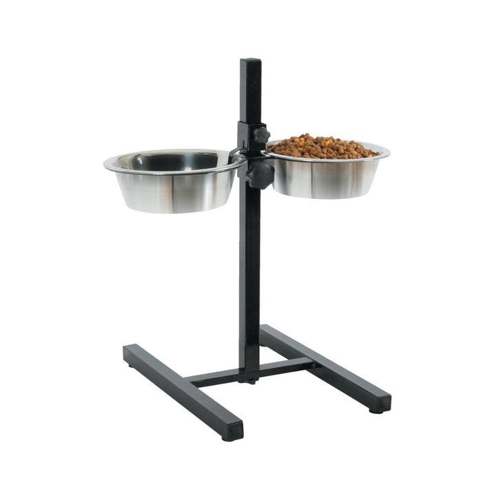 Zolux Adjustable Stand with Stainless Steel Dog Bowls 1.5