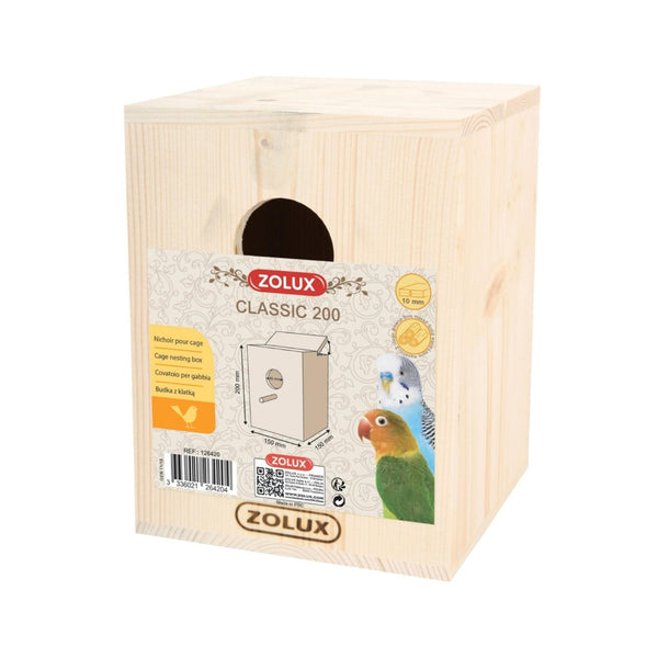 Zolux Bird Nesting Box Classic 200 Petz.ae