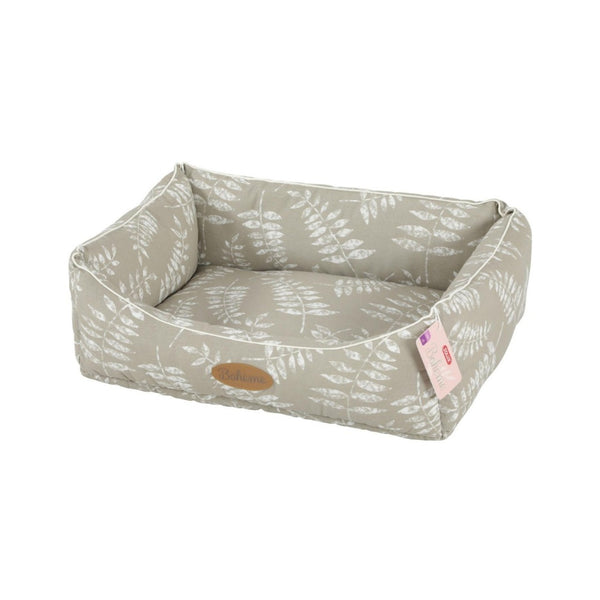 Zolux Boheme Beige Dog Bed Beige, Its delicate print will embellish any interior. Removable cover Machine washable at 30° with Quality polycotton fabric: 200g/m.