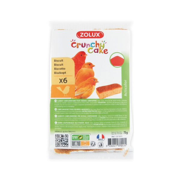 Zolux Crunchy Cake Acticolor Biscuits Bird Treats  Petz.ae